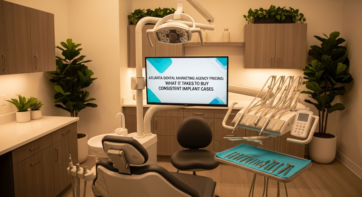 Atlanta Dental Marketing Agency Pricing: What It Takes to Buy Consistent Implant Cases