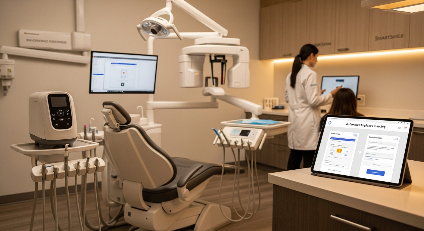 Automated Dental Implant Financing System for High-Value Practices
