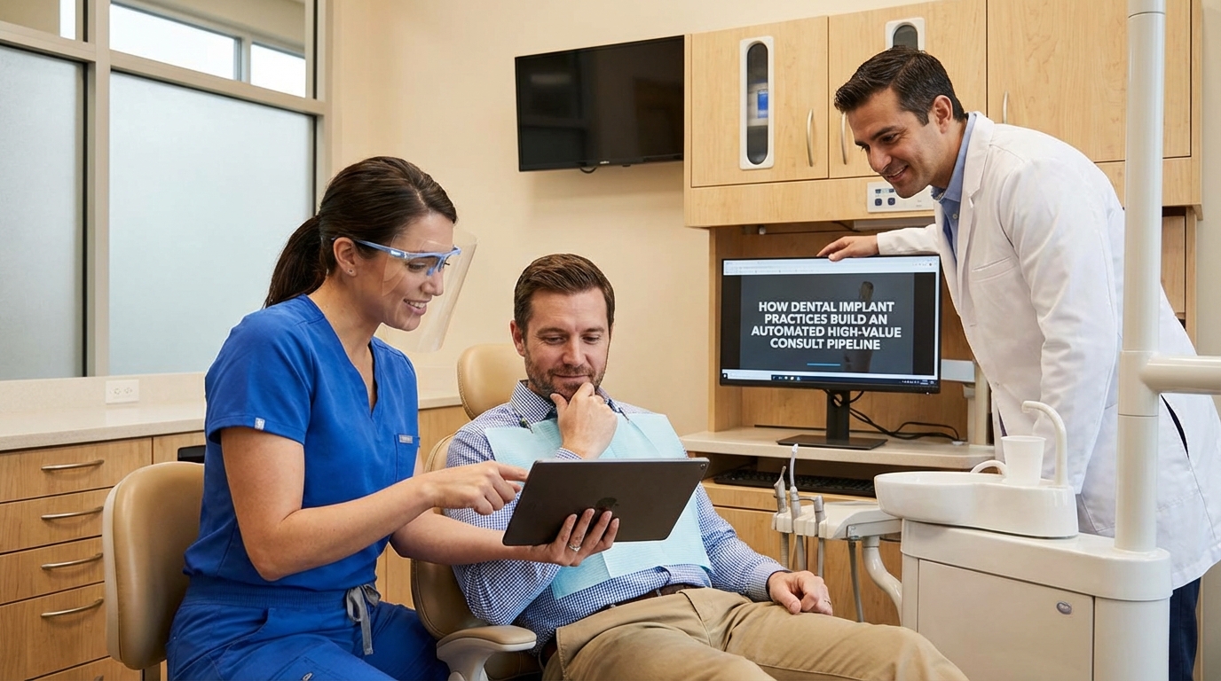 How Dental Implant Practices Build an Automated High-Value Consult Pipeline - dental marketing strategy