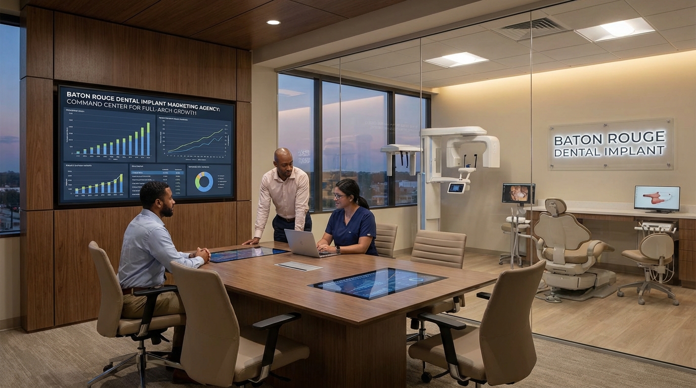 Baton Rouge Dental Implant Marketing Agency: Command Center for Full-Arch Growth