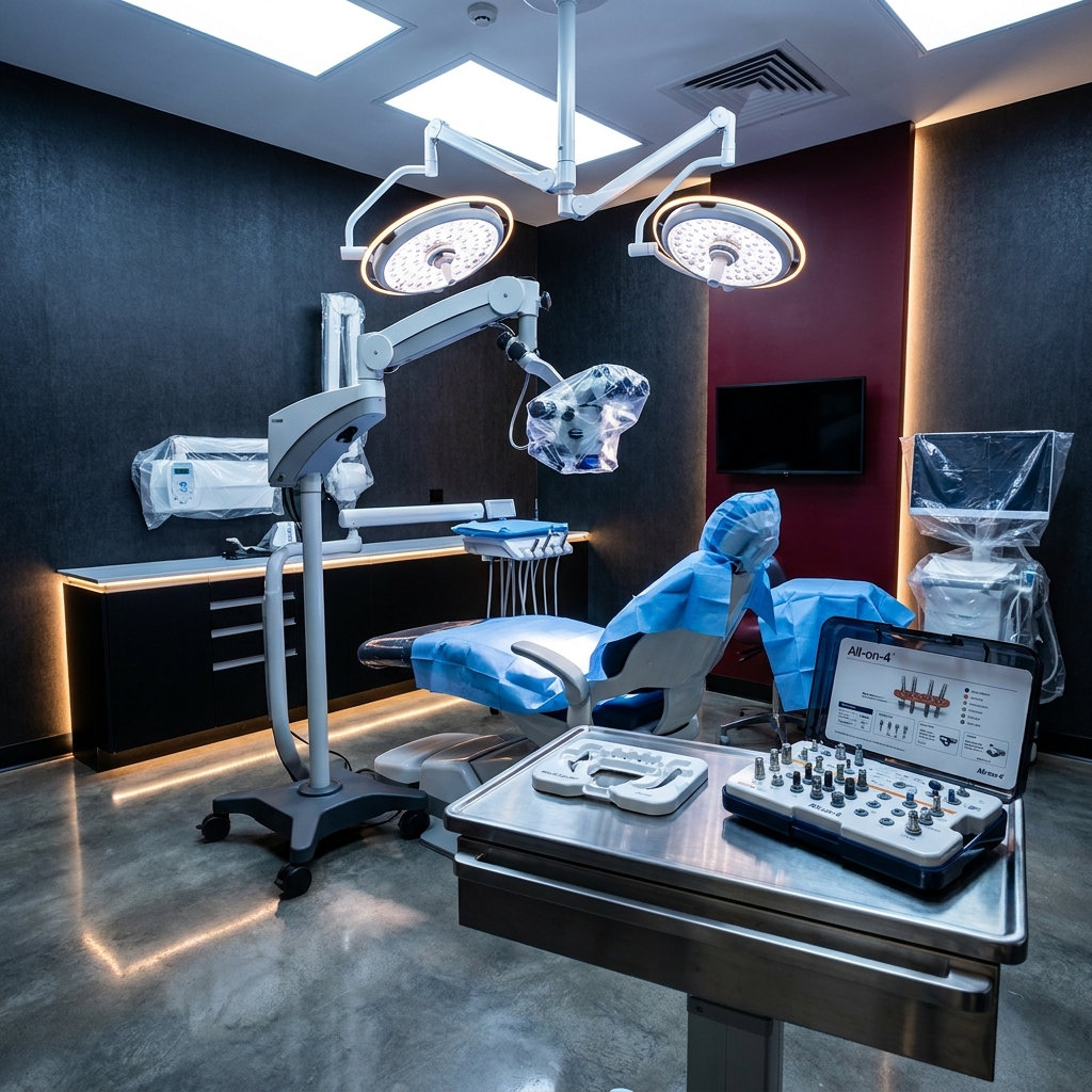 Full-arch surgical suite at AIC, $1.5M in full-arch sales driven by CMC Google Ads