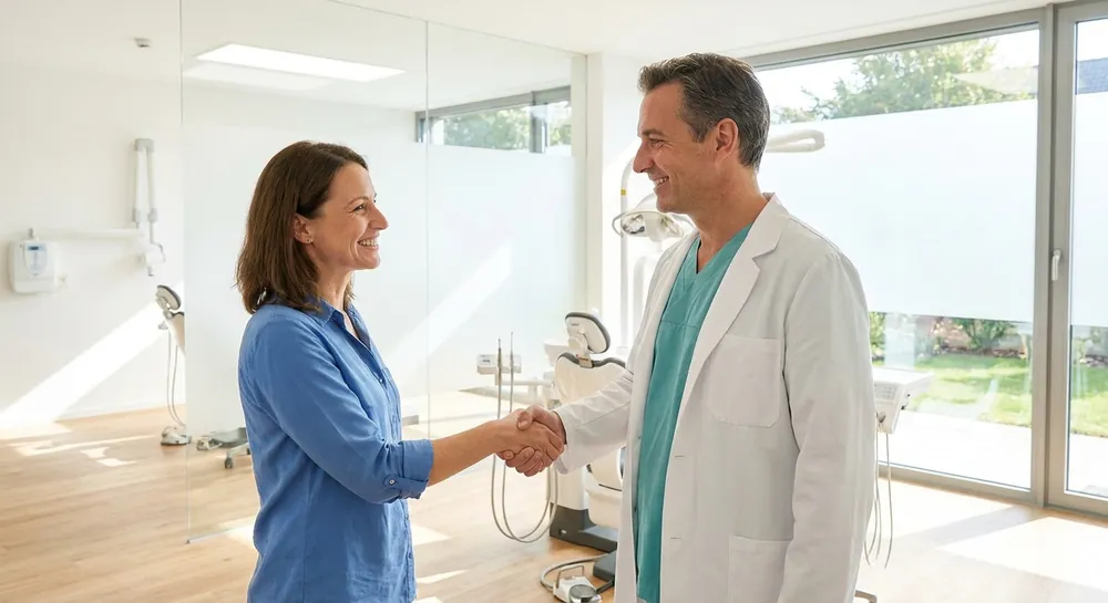 Dental implant and oral surgery patient