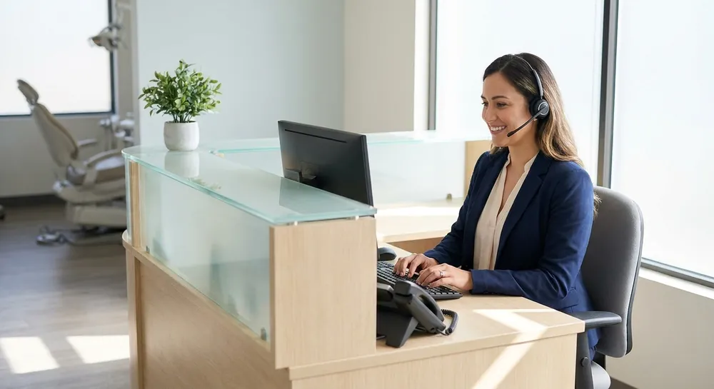 Appointment setter answering dental calls