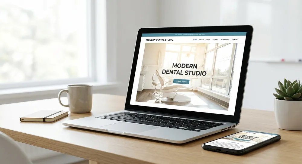 Modern dental practice website design