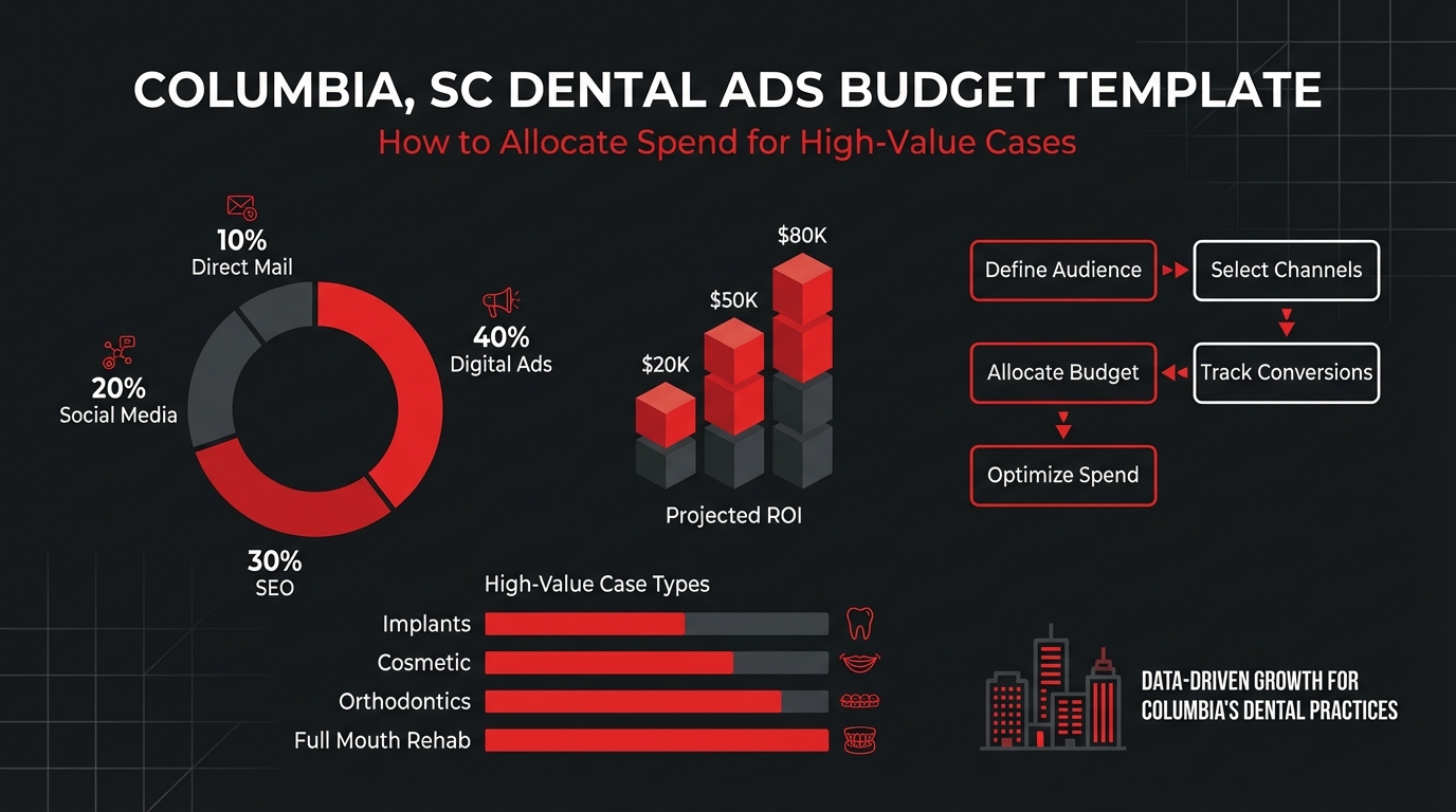 Columbia, SC Dental Ads Budget Template: How to Allocate Spend for High-Value Cases