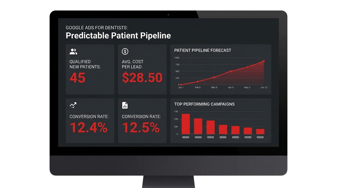 Google Ads for Dentists: Build a Predictable Pipeline of Qualified New Patients - practice growth insights