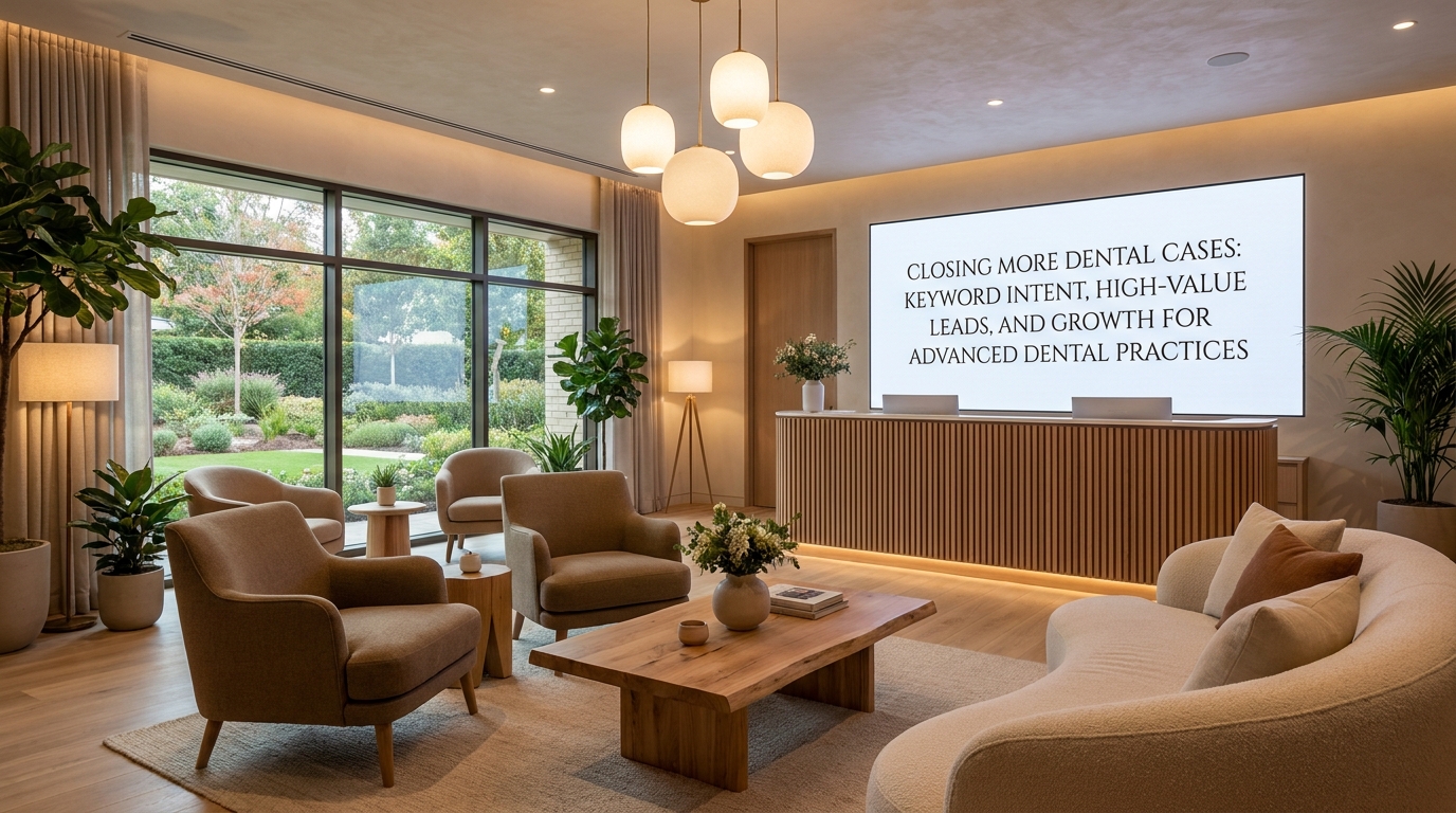 "Closing More Dental Cases: Keyword Intent, High-Value Leads, and Growth for Advanced Dental Practices" - practice growth insights