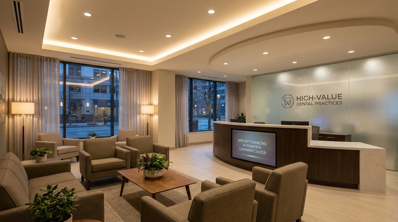 Implant Financing Automation Command Center for High-Value Dental Practices - practice growth insights