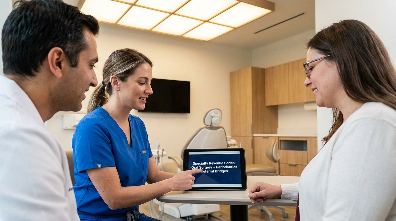 Specialty Revenue Series: Oral Surgery + Periodontics Referral Bridges - dental marketing strategy