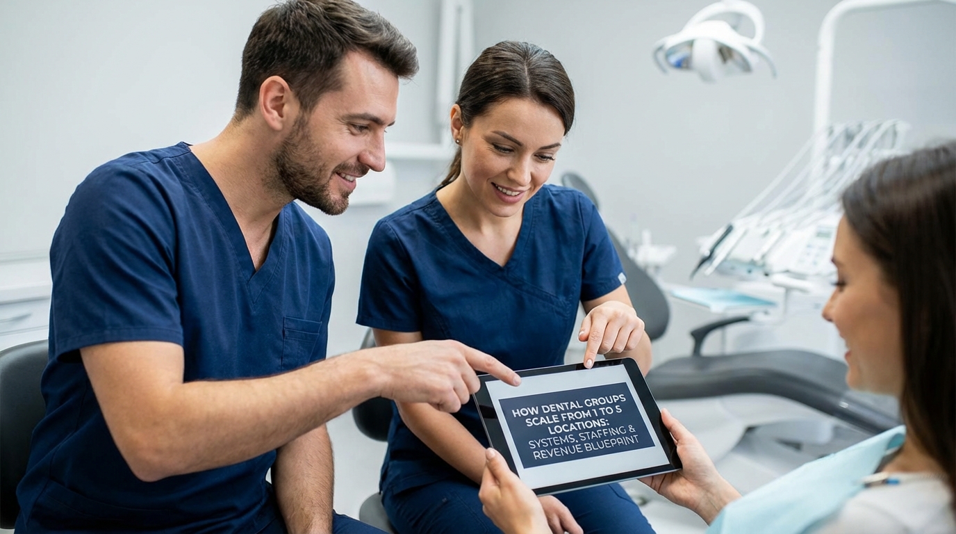 How Dental Groups Scale From 1 to 5 Locations: Systems, Staffing & Revenue Blueprint - dental marketing strategy