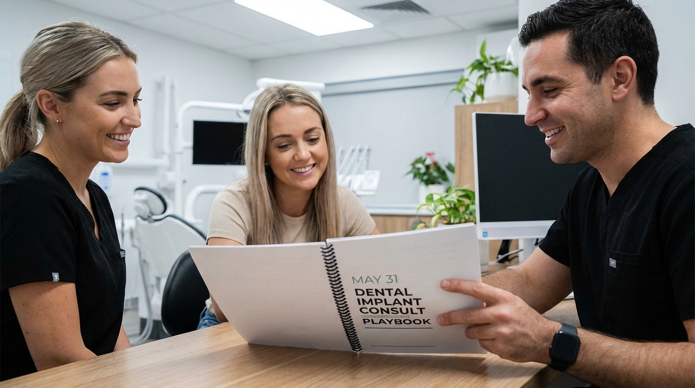 May 31 Dental Implant Consult Conversion Playbook - dental marketing strategy