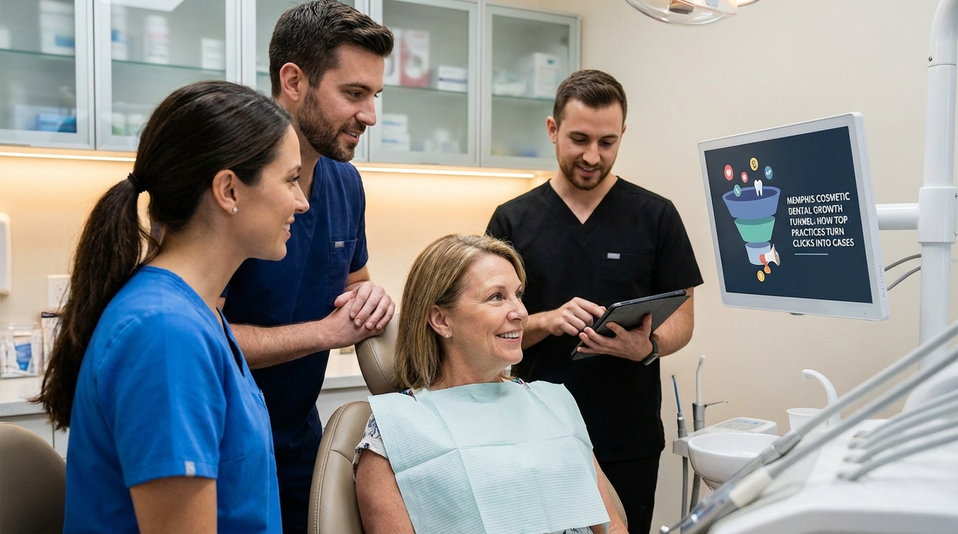 Memphis Cosmetic Dental Growth Funnel: How Top Practices Turn Clicks Into Cases - dental marketing strategy