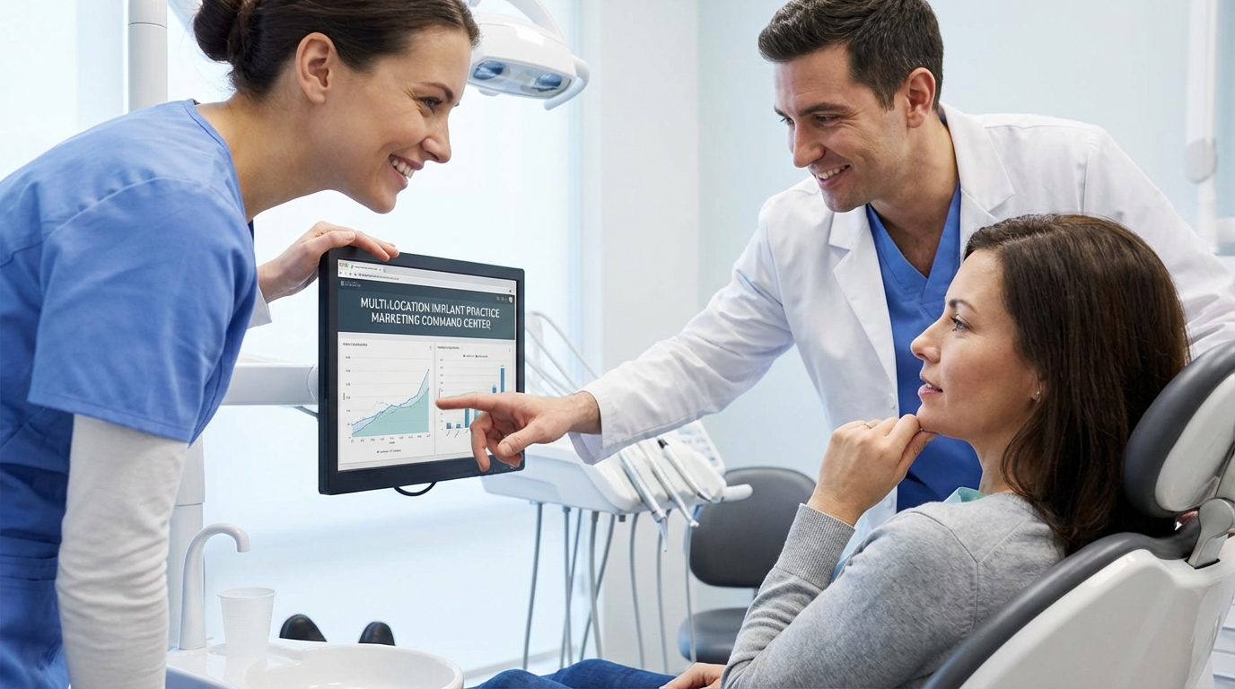 Multi-Location Implant Practice Marketing Command Center - dental marketing strategy