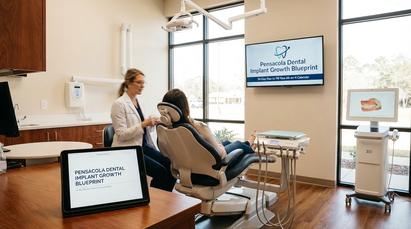 Pensacola Dental Implant Growth Blueprint: 30-Day Plan to Fill Your All-on-4 Calendar