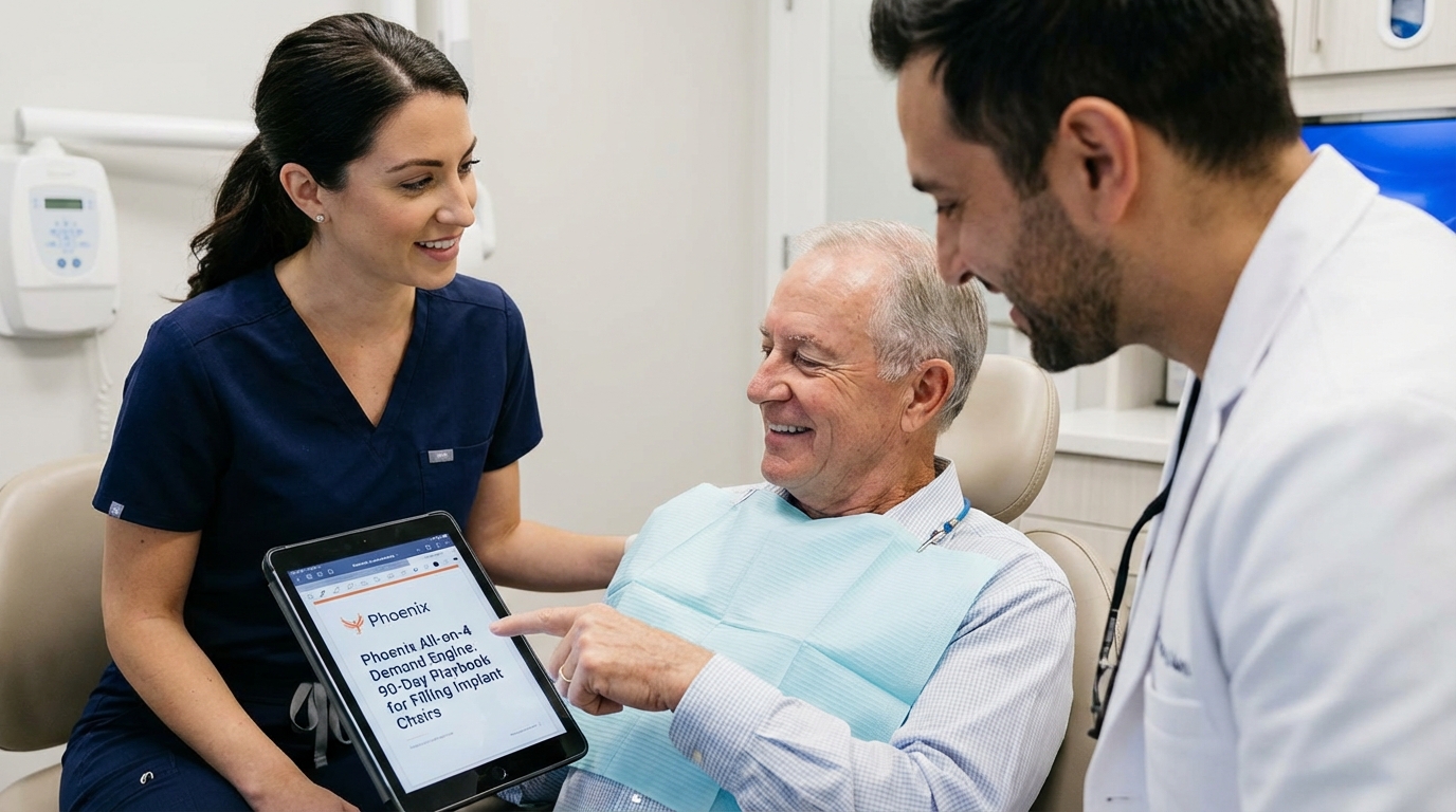 Phoenix All-on-4 Demand Engine: 90-Day Playbook for Filling Implant Chairs - dental marketing strategy