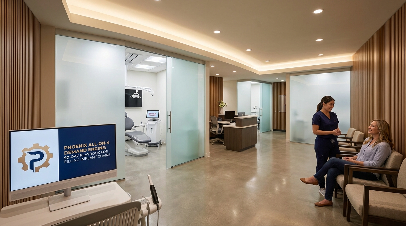 Phoenix All-on-4 Demand Engine: 90-Day Playbook for Filling Implant Chairs