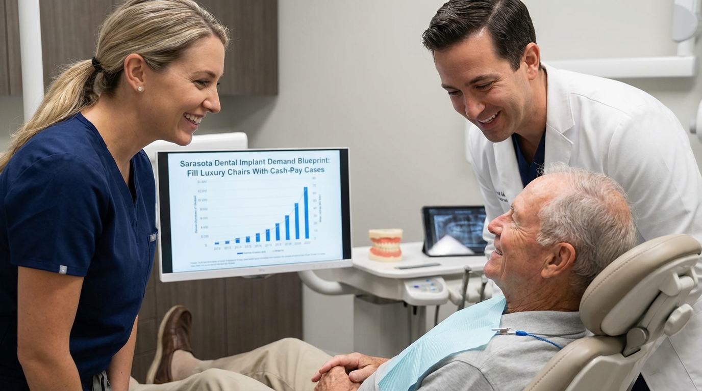 Sarasota Dental Implant Demand Blueprint: Fill Luxury Chairs With Cash-Pay Cases - dental marketing strategy