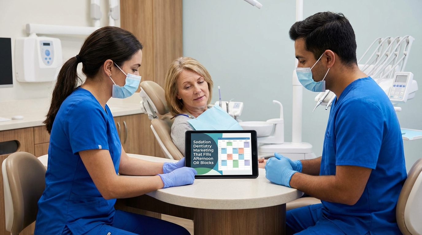 Sedation Dentistry Marketing That Fills Afternoon OR Blocks - dental marketing strategy
