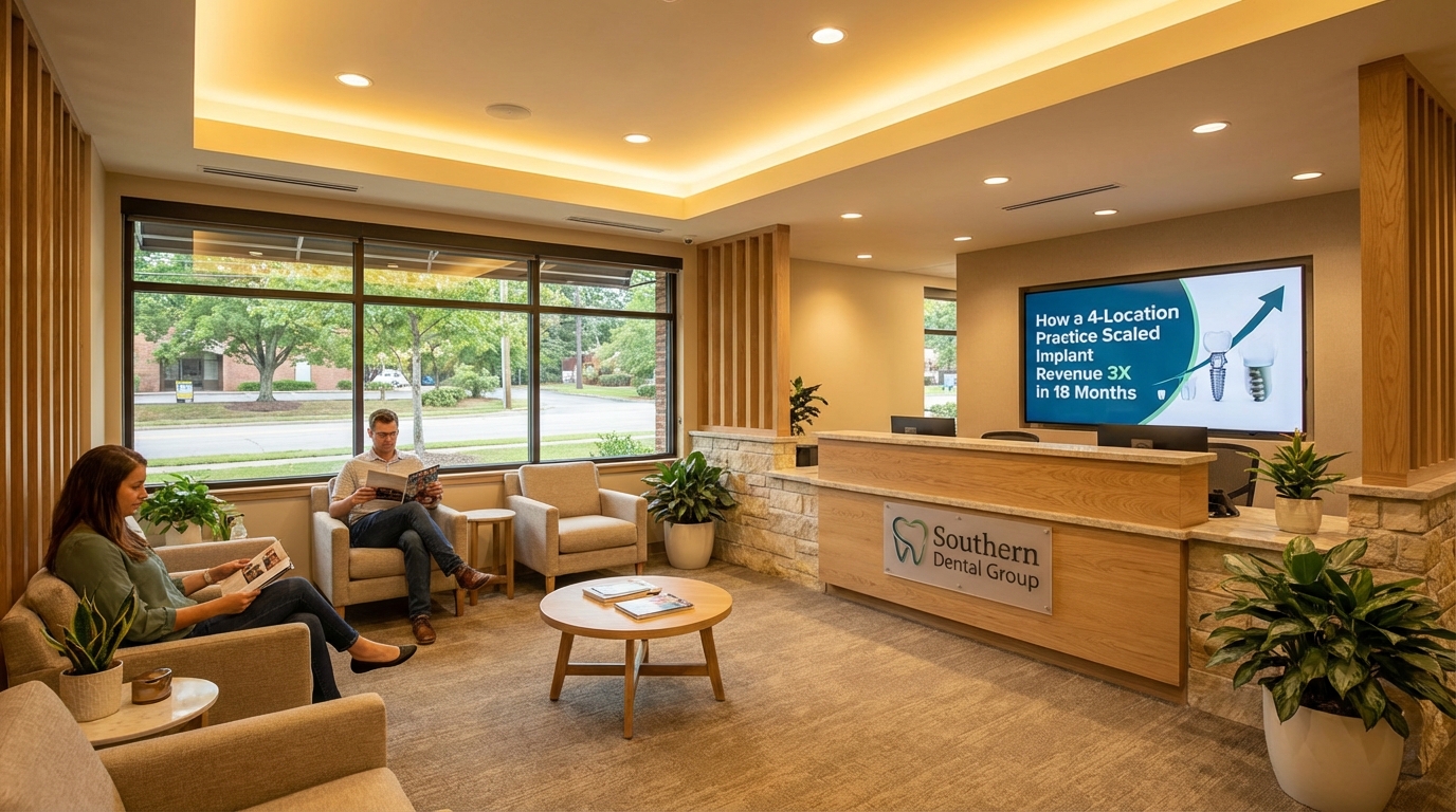 Southern Dental Group: How a 4-Location Practice Scaled Implant Revenue 3X in 18 Months - practice growth insights