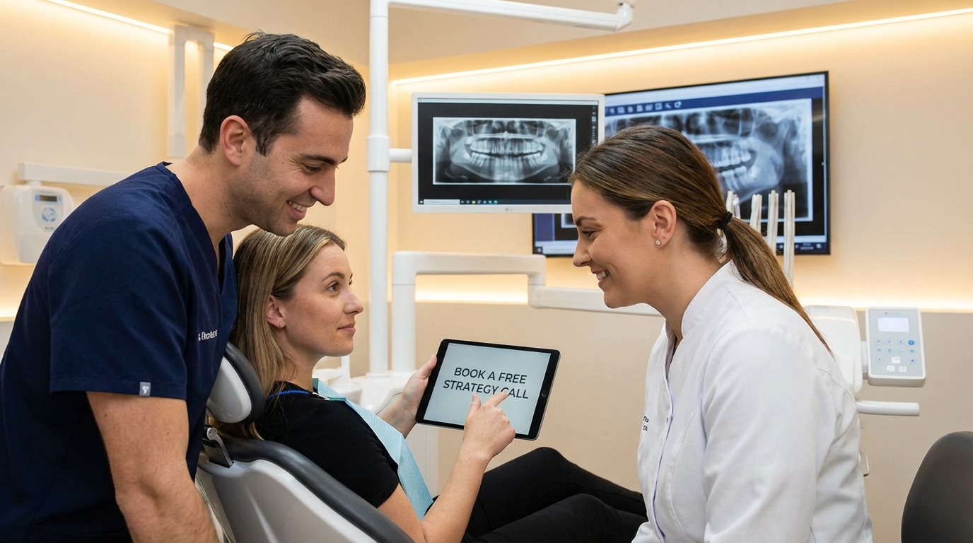 Book a Free Strategy Call to Close More High-Value Dental Cases - dental marketing strategy