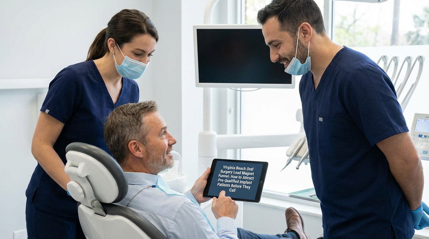 Virginia Beach Oral Surgery Lead Magnet Funnel: How to Attract Pre-Qualified Implant Patients Before They Call - dental marketing strategy